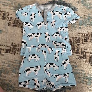 Mud pie cow pajamas